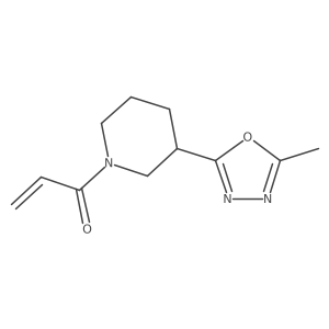 1-[3-(5-Methyl-1,3,4-oxadiazol-2-yl)piperidin-1-yl]prop-2-en-1-one Structure