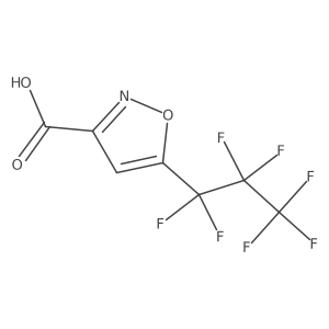 5-(Heptafluoropropyl)-1,2-oxazole-3-carboxylic acid结构式