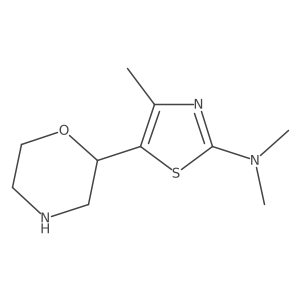 N,N,4-trimethyl-5-(morpholin-2-yl)-1,3-thiazol-2-amine Structure