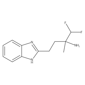 4-(1H-1,3-benzodiazol-2-yl)-1,1-difluoro-2-methylbutan-2-amine Structure