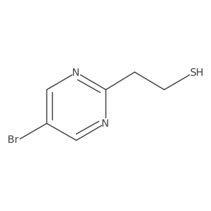 2-(5-Bromopyrimidin-2-yl)ethane-1-thiol Structure