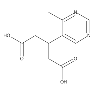 3-(4-Methylpyrimidin-5-yl)pentanedioic acid结构式