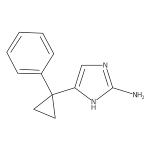 5-(1-phenylcyclopropyl)-1H-imidazol-2-amine结构式