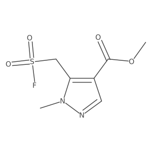 methyl 5-[(fluorosulfonyl)methyl]-1-methyl-1H-pyrazole-4-carboxylate Structure