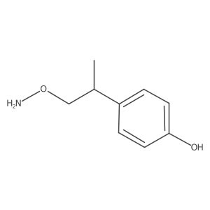 4-[1-(Aminooxy)propan-2-yl]phenol结构式