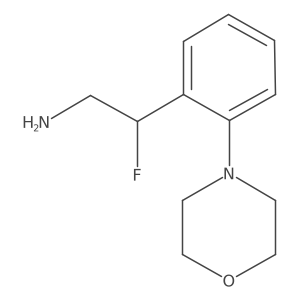 2-Fluoro-2-[2-(morpholin-4-yl)phenyl]ethan-1-amine Structure