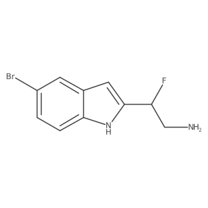 2-(5-bromo-1H-indol-2-yl)-2-fluoroethan-1-amine Structure