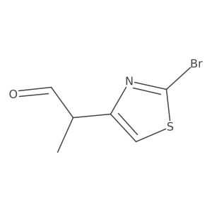 2-(2-Bromo-1,3-thiazol-4-yl)propanal Structure