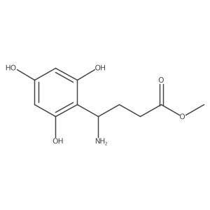 Methyl 4-amino-4-(2,4,6-trihydroxyphenyl)butanoate Structure