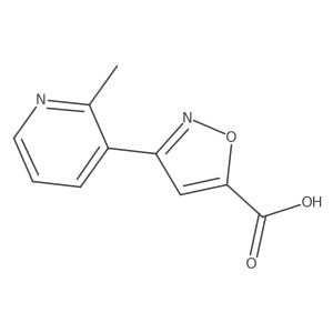 3-(2-Methylpyridin-3-yl)-1,2-oxazole-5-carboxylic acid结构式