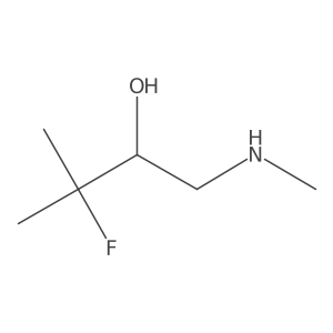 3-Fluoro-3-methyl-1-(methylamino)butan-2-ol结构式
