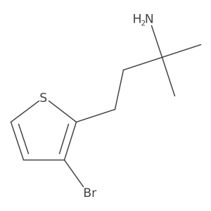 4-(3-Bromothiophen-2-yl)-2-methylbutan-2-amine Structure