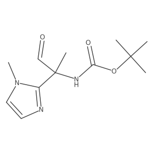 tert-butyl N-[2-(1-methyl-1H-imidazol-2-yl)-1-oxopropan-2-yl]carbamate Structure