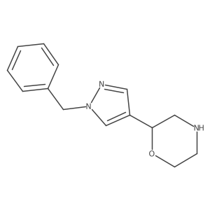 2-(1-benzyl-1H-pyrazol-4-yl)morpholine结构式