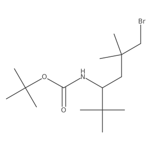 tert-butyl N-(6-bromo-2,2,5,5-tetramethylhexan-3-yl)carbamate Structure