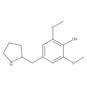 2,6-Dimethoxy-4-[(pyrrolidin-2-yl)methyl]phenol Structure