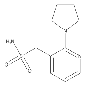 [2-(Pyrrolidin-1-yl)pyridin-3-yl]methanesulfonamide结构式