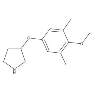 3-(4-Methoxy-3,5-dimethylphenoxy)pyrrolidine Structure