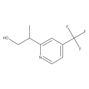(2R)-2-[4-(Trifluoromethyl)pyridin-2-yl]propan-1-ol结构式