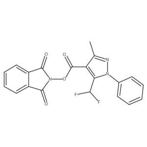 1,3-dioxo-2,3-dihydro-1H-isoindol-2-yl 5-(difluoromethyl)-3-methyl-1-phenyl-1H-pyrazole-4-carboxylate结构式
