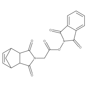 1,3-dioxo-2,3-dihydro-1H-isoindol-2-yl 2-{3,5-dioxo-4-azatricyclo[5.2.1.0,2,6]dec-8-en-4-yl}acetate Structure