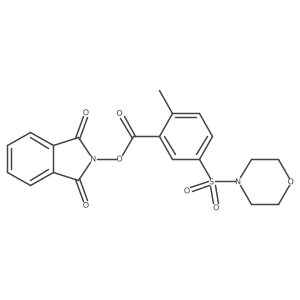 1,3-dioxo-2,3-dihydro-1H-isoindol-2-yl 2-methyl-5-(morpholine-4-sulfonyl)benzoate结构式