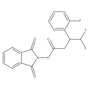 1,3-dioxo-2,3-dihydro-1H-isoindol-2-yl 4,4-difluoro-3-(2-fluorophenyl)butanoate Structure