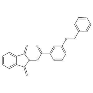 1,3-dioxo-2,3-dihydro-1H-isoindol-2-yl 4-(benzyloxy)pyridine-2-carboxylate结构式