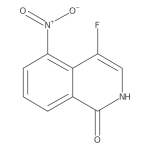 4-Fluoro-5-nitro-2H-isoquinolin-1-one结构式