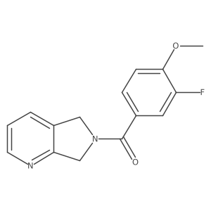 (3-fluoro-4-methoxyphenyl)(5H-pyrrolo[3,4-b]pyridin-6(7H)-yl)methanone Structure