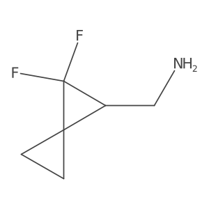 (2,2-Difluorospiro[2.2]pentan-1-yl)methanamine结构式
