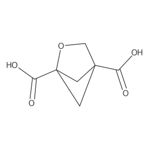 2-Oxabicyclo[2.1.1]hexane-1,4-dicarboxylic acid结构式
