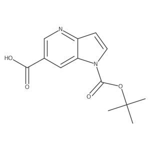 CC(C)(C)OC(=O)n1ccc2ncc(C(=O)O)cc21结构式