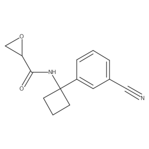 N-[1-(3-Cyanophenyl)cyclobutyl]oxirane-2-carboxamide Structure