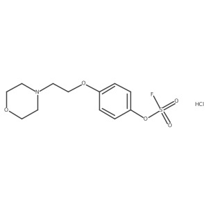 4-[2-(Morpholin-4-yl)ethoxy]phenyl sulfurofluoridate hydrochloride Structure