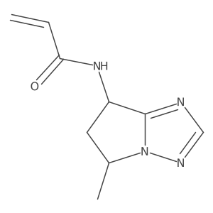 N-{5-methyl-5H,6H,7H-pyrrolo[1,2-b][1,2,4]triazol-7-yl}prop-2-enamide结构式