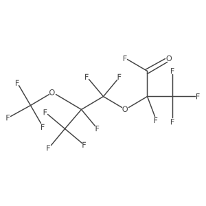2,3,3,3-Tetrafluoro-2-[1,1,2,3,3,3-hexafluoro-2-(trifluoromethoxy)propoxy]propanoylfluoride结构式