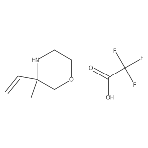 3-Ethenyl-3-methylmorpholine;2,2,2-trifluoroacetic acid Structure