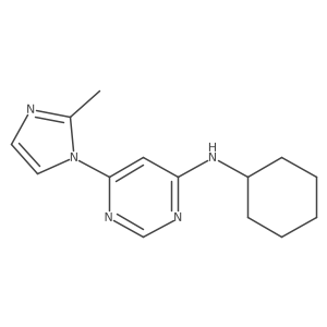 N-cyclohexyl-6-(2-methyl-1H-imidazol-1-yl)pyrimidin-4-amine Structure