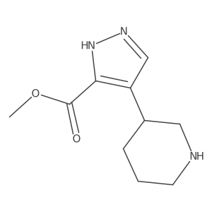 methyl 4-(piperidin-3-yl)-1H-pyrazole-3-carboxylate Structure