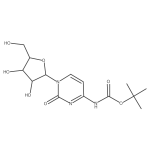 tert-butyl N-{1-[(2R,3R,4S,5R)-3,4-dihydroxy-5-(hydroxymethyl)oxolan-2-yl]-2-oxo-1,2-dihydropyrimidin-4-yl}carbamate Structure