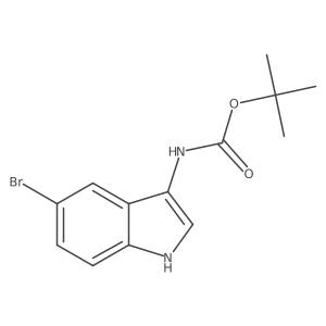 tert-Butyl (5-bromo-1H-indol-3-yl)carbamate结构式