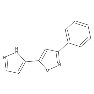 3-Phenyl-5-(1H-pyrazol-3-YL)isoxazole结构式