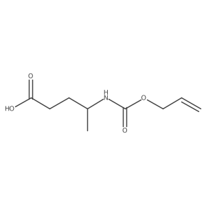 (4S)-4-{[(prop-2-en-1-yloxy)carbonyl]amino}pentanoic acid Structure
