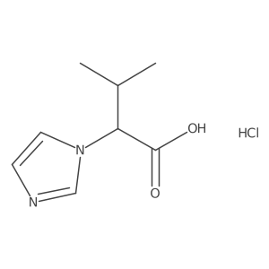 2-(1H-imidazol-1-yl)-3-methylbutanoic acid hydrochloride Structure