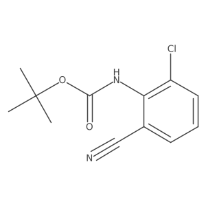 tert-butyl N-(2-chloro-6-cyanophenyl)carbamate Structure