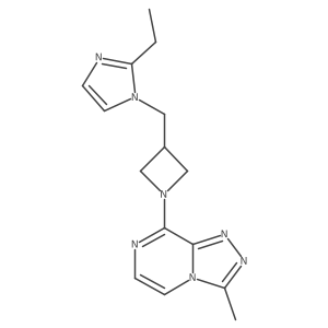 2-ethyl-1-[(1-{3-methyl-[1,2,4]triazolo[4,3-a]pyrazin-8-yl}azetidin-3-yl)methyl]-1H-imidazole Structure