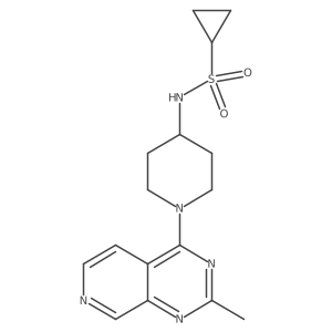 N-(1-{2-methylpyrido[3,4-d]pyrimidin-4-yl}piperidin-4-yl)cyclopropanesulfonamide Structure