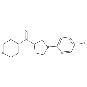 4-[1-(5-Chloropyridin-2-yl)pyrrolidine-3-carbonyl]morpholine结构式