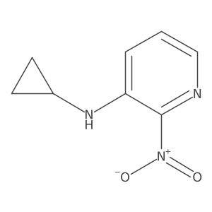 N-Cyclopropyl-2-nitropyridin-3-amine结构式